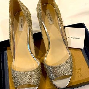 Cole Haan Antonia pump. Worn once. Beautiful wedding shoe! Size 8.5